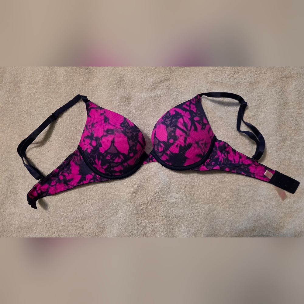 Victoria's Secret PINK Bra, Pink and Blue Tie Dye Women's Bra